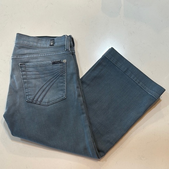 7 For All Mankind Crop Dojo Jeans Size 28 - Picture 1 of 13